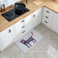 Cartoon bedruckte Küchenmatten absorbierende rutschfeste Matten